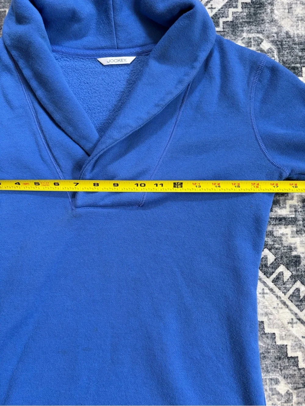 Jockey periwinkle Shawl Collar Sweatshirt small